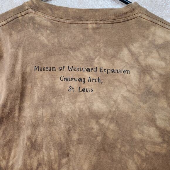 Vintage The Mountains tye dye Wolf Museum Tee Size Large - Picture 8 of 8